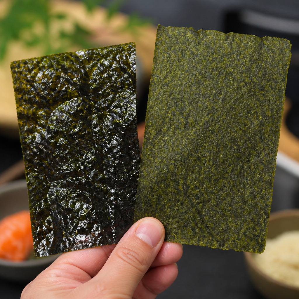 kimbap seaweed vs sushi seaweed