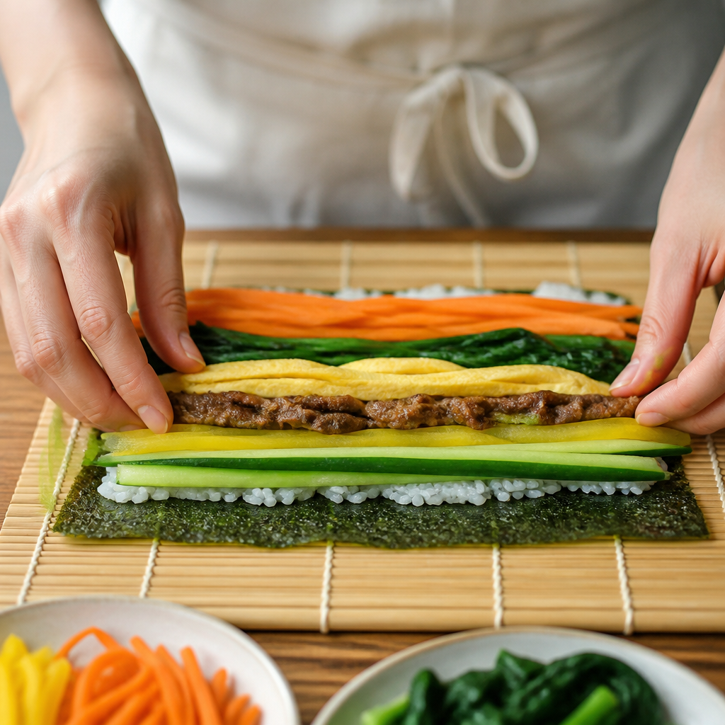 kimbap vs sushi fillings